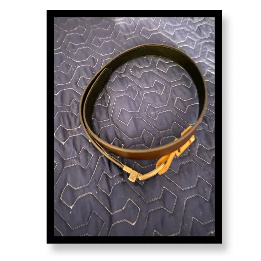 NWT Men’s Dockers Dark Brown /Black Reversible Belt with Brass Buckle